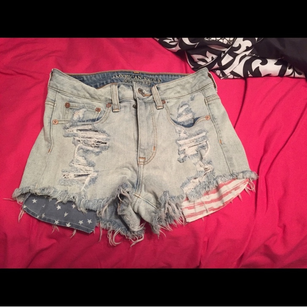American eagle flag shorts!
